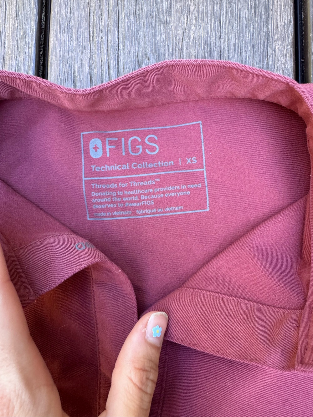 Figs Dark cherry Rafaela XS - Picture 3 of 3